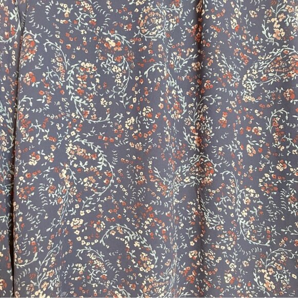 Reitmans Paisley Long Sleeve Blouse Sz M - Picture 4 of 9